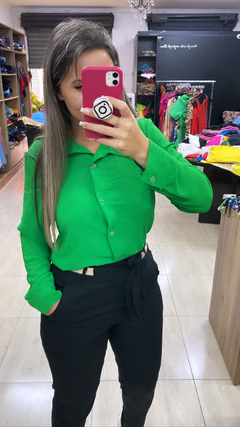Camisa Duna verde na internet