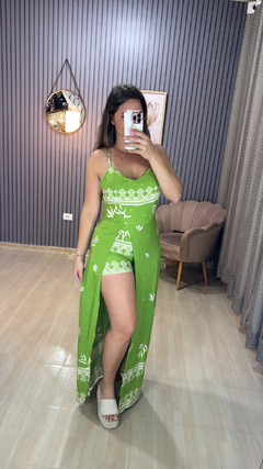 Vestido longo com shorts - Visajo Store