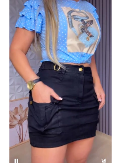 Imagem do Saia cargo sarja