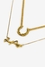 Cadena Doble Fred Perry® / Enchape en Oro