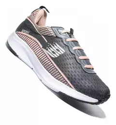 ZAPATILLAS DEPORTIVAS DE DAMA ART. 31 GRIS/CORAL - Alem Calzados