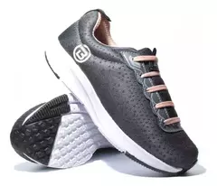 Imagen de ZAPATILLAS DE MUJER DEPORTIVAS GRIS/CORAL Art.203