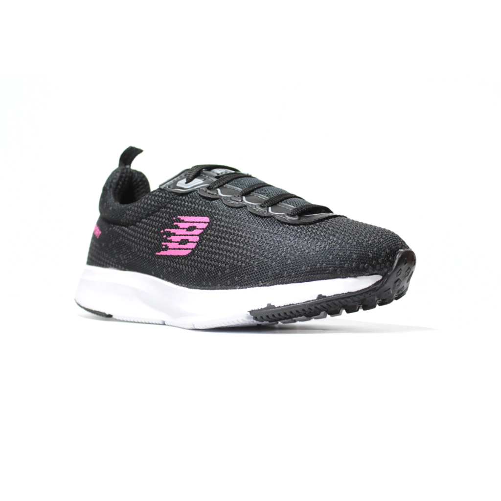 ZAPATILLAS DE MUJER DEPORTIVAS NEGRO/FUCSIA Art. 1030