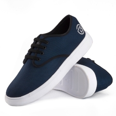 Zapatillas Hombre Azul Urbana Casual Cómodas Basto en internet