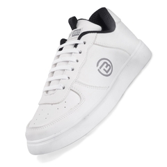 Zapatillas Hombre Blancas urbanas Moda Cómodas Basto