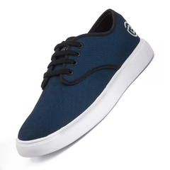 Zapatillas Hombre Azul Urbana Casual Cómodas Basto