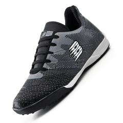 BOTIN DE FUTBOL 5 BASTO GRIS/NEGRO en internet
