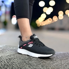 ZAPATILLAS MUJER DEPORTIVAS RESISTENTES NEGRO/FUCSIA Art.22 en internet