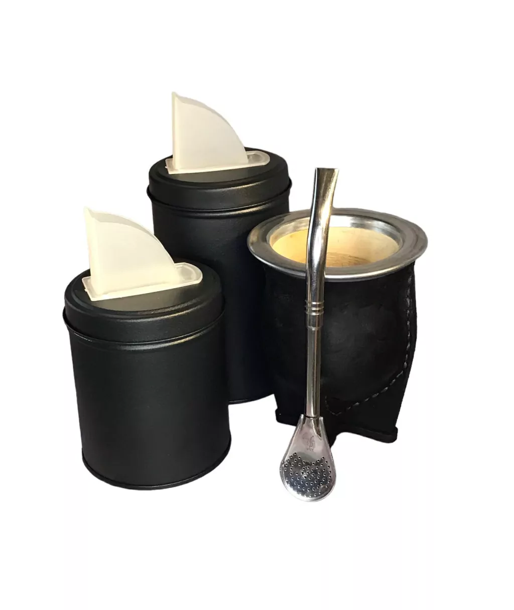 Set matero mate camionero latas y bombilla premium pico de loro