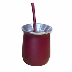 Imagen de mate de aluminio doble capa termico con bombilla ideal tereré!