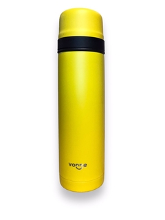 Termo 500 Ml Vonne Doble Capa De Acero Recubierto Tapa Boton - tienda online