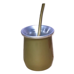 mate de aluminio doble capa termico con bombilla ideal tereré! - comprar online