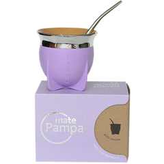 Mate pampa de boca Abierta con bombilla