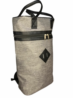 mochila matera epecuen de cordura con detalles en ecocuero - tienda online