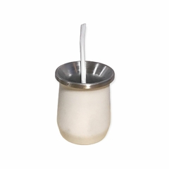 mate de aluminio doble capa termico con bombilla ideal tereré! - Matucha