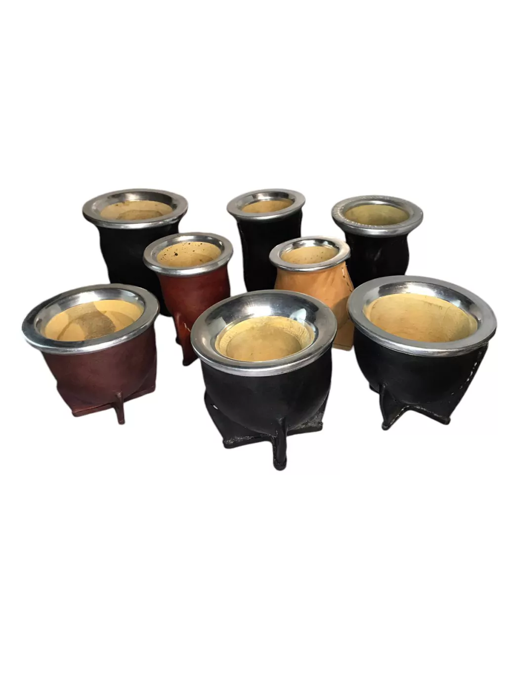 Mates camioneros calabaza cuero aluminio en promo outlet