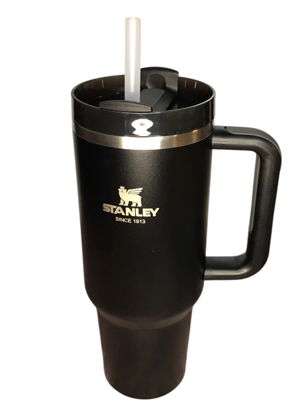 Vaso quencher térmico de acero con manija y sorbete 1.2 LT