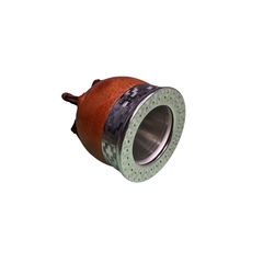 Mate imperial termico interior de acero inoxidable con virola cincelada