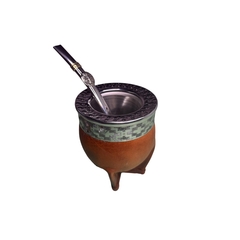Imagen de Mate imperial termico interior de acero inoxidable con virola cincelada