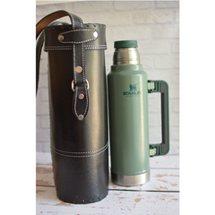 Bolso Porta equipo de mate compatible con Stanley 1,4 lt Cuero Artesanal - Matucha