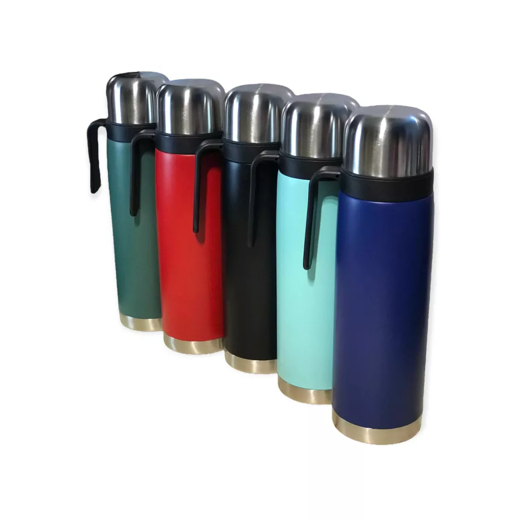 Termo media manija 1 Lt. Acero inoxidable Colores