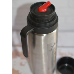 Termo media manija de acero inoxidable con pico cebador doble capa termica - tienda online
