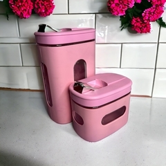 latas de yerba y azucar plasticas mate pampa x2 pamperas - tienda online
