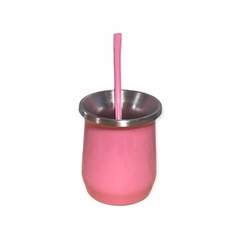 mate de aluminio doble capa termico con bombilla ideal tereré! - tienda online