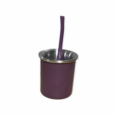 mate de aluminio acerado doble capa termico con bombilla - comprar online