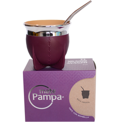 Mate pampa de boca Abierta con bombilla - Matucha