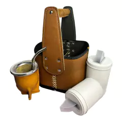 Imagen de Set Matero Canasta Latas Economico Eco Cuero Camionero