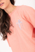 Camiseta Oversized Rosa - "Me Pergunte Sobre Jesus" na internet