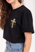 Imagem do Camiseta Oversized Preta - "Me Pergunte Sobre Jesus"