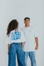 Camiseta Oversized Branca - "Me Pergunte Sobre Jesus"