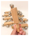 MARACA DE MADERA CON CASCABELES REFORZADOS