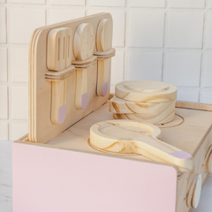COCINITA transportable con utensilios - Mamá Creativa