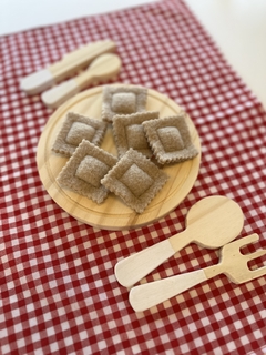 SET DE COCINA N°3: PLATITO CON CUBIERTOS - Mamá Creativa