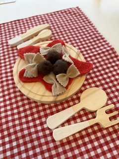 SET DE COCINA N°3: PLATITO CON CUBIERTOS - tienda online