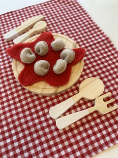 SET DE COCINA N°3: PLATITO CON CUBIERTOS