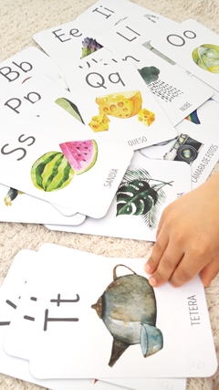 FLASHCARDS ABECEDARIO (CARTAS EDUCATIVAS MONTESSORI) - tienda online