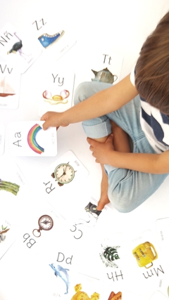 FLASHCARDS ABECEDARIO (CARTAS EDUCATIVAS MONTESSORI) - comprar online