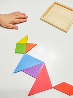 ROMPECABEZA MATEMÁTICO TANGRAM (Tamaño pocket) en internet