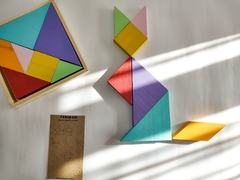 ROMPECABEZA MATEMÁTICO TANGRAM (tamaño grande) - Mamá Creativa
