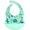 BABERO DE SILICONA CON ESTAMPAS: DINOSAURIOS