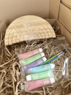 KIT DE ARTE: " MI ARCOÍRIS" + 6 TÉMPERAS & 2 PINCELES - comprar online