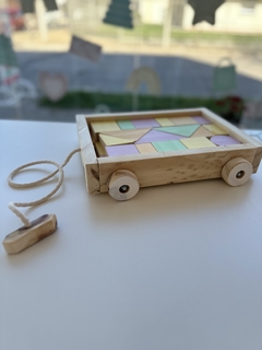 CARRITO DE ARRASTRE + 34 BLOQUES - comprar online
