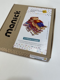 ROMPECABEZAS DE MADERA NENE O NENA MONTESSORI: "EL CUERPO HUMANO" (5 EN 1) - tienda online