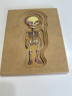 ROMPECABEZAS DE MADERA NENE O NENA MONTESSORI: "EL CUERPO HUMANO" (5 EN 1)