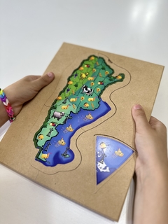 ROMPECABEZA MONTESSORI "NUESTRA ARGENTINA" (5 EN 1) en internet