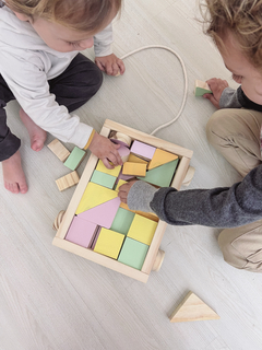 CARRITO DE ARRASTRE + 34 BLOQUES - comprar online